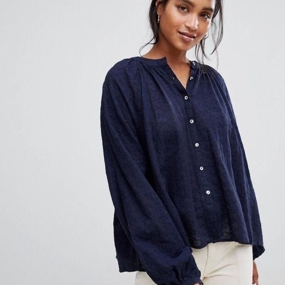 Free People Tops - Free People Oversized Balloon Sleeve |  Down From The Clouds Top